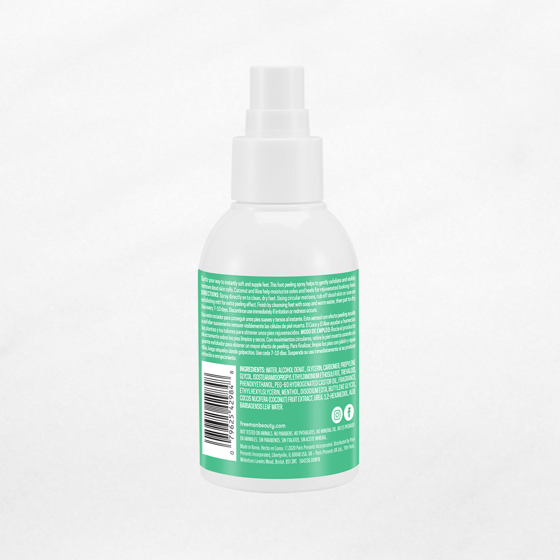 [EXP 06/2025] Freeman Flirty Feet Instant Foot Peeling Spray 118ml Adorae